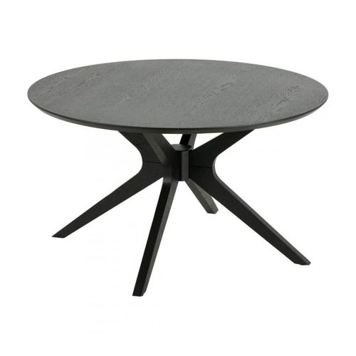 Table Repas Design Scandinave Tim Coloris Chêne Noir Mat 105 X 75 Cm