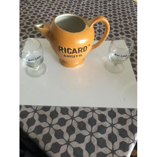 Pichet Ricard Anisette Et 2 Verres Ricart