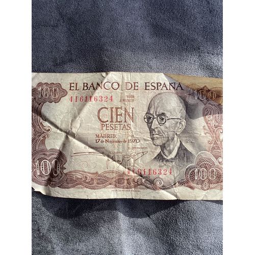Cien Pesetas El Banco De Espana 1970