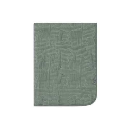 Couverture Bébé 100x150 Cm Jungle Jambo Ash Green Et Laurel - Jollein