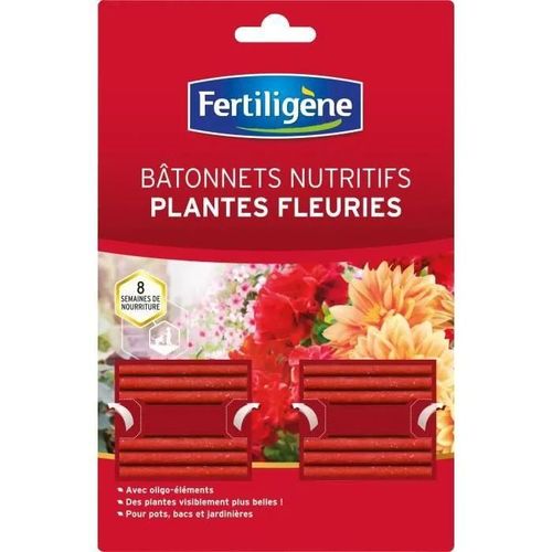 Engrais Fertiligene Batonnets Nutritifs Plantes Fleuries - 40 Batonnets