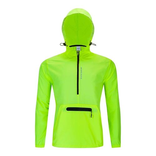 Veste De Cyclisme Réfléchissante Ultralégère À Capuche Pour Vélo Vtt,Maillot À Manches Longues Pour Hommes,Coupe-Vent Imperméable,Gilet De Vélo