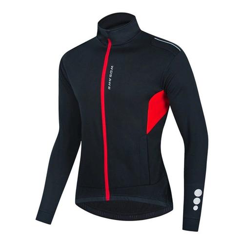 Veste De Cyclisme En Laine Thermique,Coupe-Vent,Imperméable,Longue,Pour Vélo De Route Et Vtt