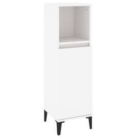 Armoire Colonne Salle De Bain 30x30x100 Cm Blanc
