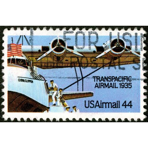 Timbre Oblitéré Usairmail , Transpacific Airmail 1935, 44