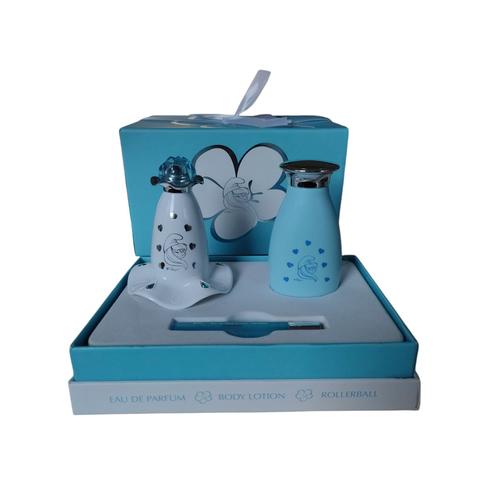 Coffret Eau De Parfum 50ml+ Lotion Corps 150ml+Eau De Parfum Rollerball 8 Ml, Pour Enfant, First American Brands. 