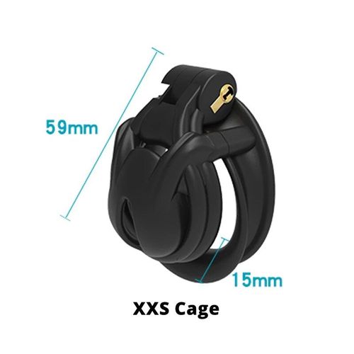 Cage Python V7.0 3d Evo Pour Homme,Dispositif De Chasteté Mamba,Double Arc,Anneau De Pénis,Jouet Sexuel Pour Adulte,2021 - Type Black Xxs Cage-With 4 Sizes Rings