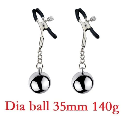 Clips De Serrage En Métal Pour Femme,Pinces À Clipser,Bondage Du Sein,Retenue,Sex Toy,Continents,Balle,Poids,Métal - Type D 35mm Ball