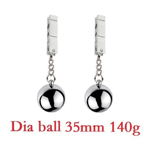 Clips De Serrage En Métal Pour Femme,Pinces À Clipser,Bondage Du Sein,Retenue,Sex Toy,Continents,Balle,Poids,Métal - Type A 35mm Ball