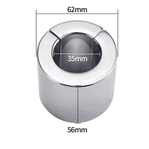 Anneau De Pénis En Métal À Verrouillage Magnétique Pour Hommes,Pendentif Scrotum,Civière De Boule,Anneau De Pénis De Poids De Testicule,Retenue De Pénis,Jouets Sexuels En - Type Xxl Thickness 56mm