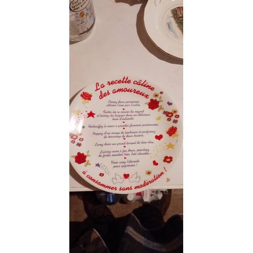 Assiette Décorative La Recette Câliné Des Amoureeuux