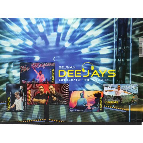 Belgique Timbre Les Disc-Jockeys 2021