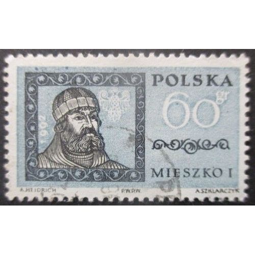 Pologne N°1094 Roi Mieszko 1er Oblitéré