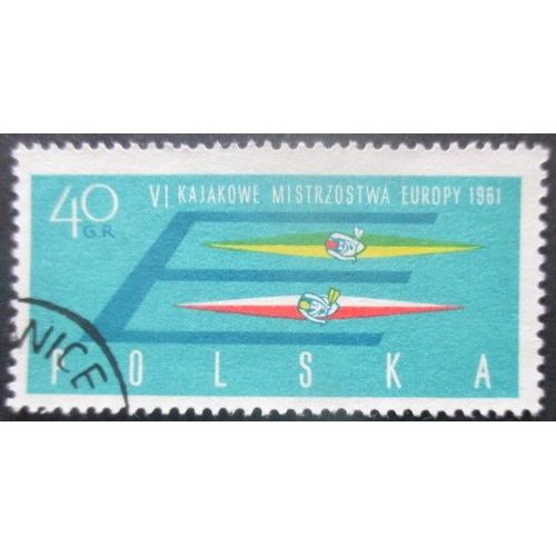 Pologne N°1117 Canoe Oblitéré