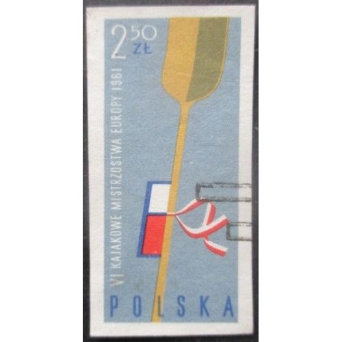 Pologne N°1119 Canoé Oblitéré Non Dentelé