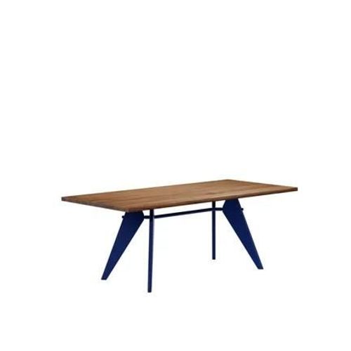 Vitra - Em Table - Prouvé Bleu Marcoule - Noyer Américain - 200 Cm - Marron