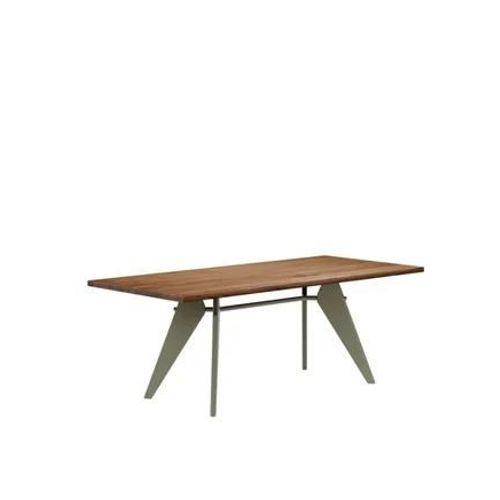 Vitra - Em Table - 200 Cm - Prouvé Gris Vermeer - Noyer Américain - Marron