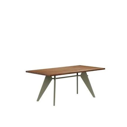 Vitra - Em Table - Prouvé Gris Vermeer - Noyer Américain - 180 Cm - Marron