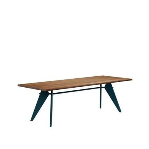 Vitra - Em Table - Prouvé Bleu Dynastie - Noyer Américain - 240 Cm - Marron