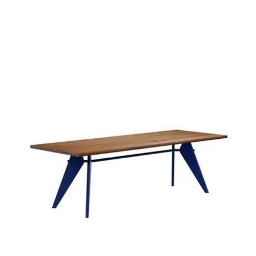 Vitra - Em Table - Prouvé Bleu Marcoule - Noyer Américain - 240 Cm - Marron