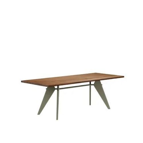 Vitra - Em Table - Prouvé Gris Vermeer - Noyer Américain - 220 Cm - Marron