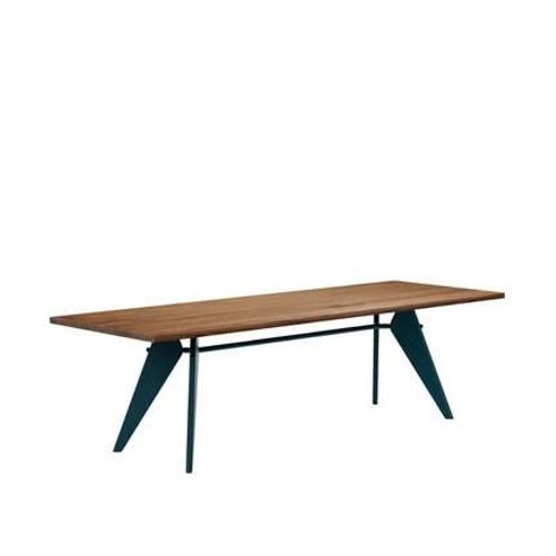 Vitra - Em Table - 260 Cm - Prouvé Bleu Dynastie - Noyer Américain - Marron