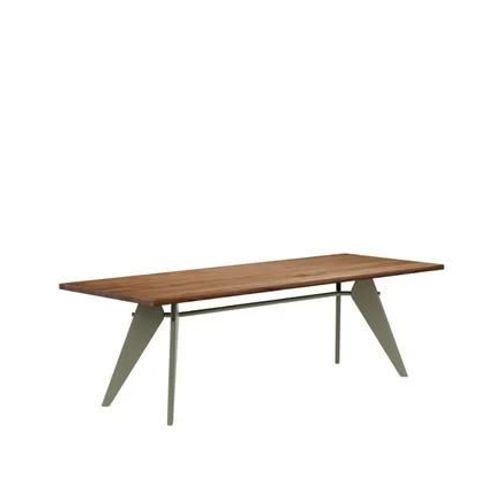 Vitra - Em Table - 240 Cm - Prouvé Gris Vermeer - Noyer Américain - Marron