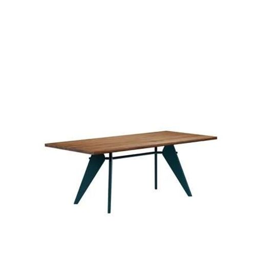 Vitra - Em Table - Prouvé Bleu Dynastie - Noyer Américain - 200 Cm - Marron