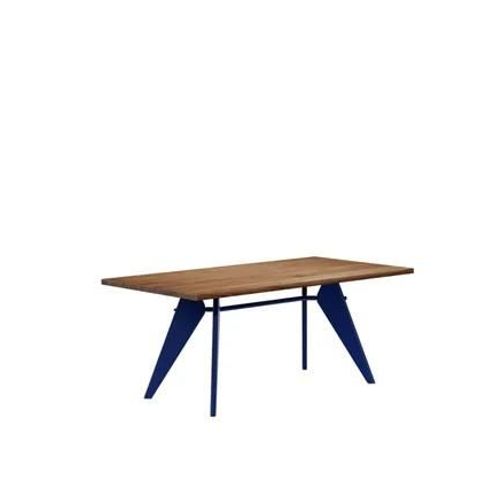 Vitra - Em Table - 180 Cm - Prouvé Bleu Marcoule - Noyer Américain - Marron