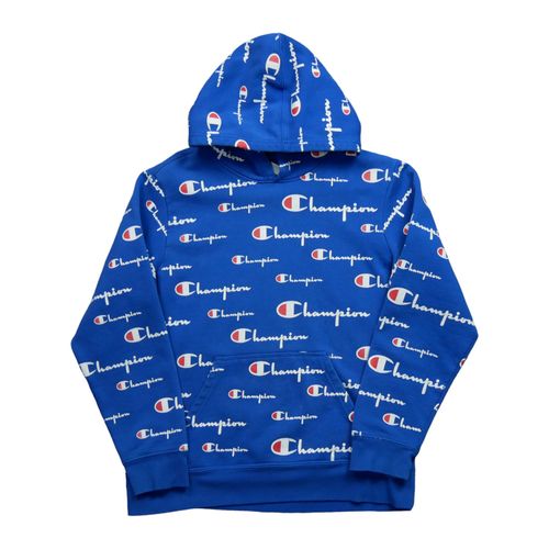 Reconditionné - Sweat À Capuche Champion Hoodie - Taille 14/16 Ans - - Bleu