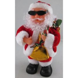 Père Noel automate musical avec hotte