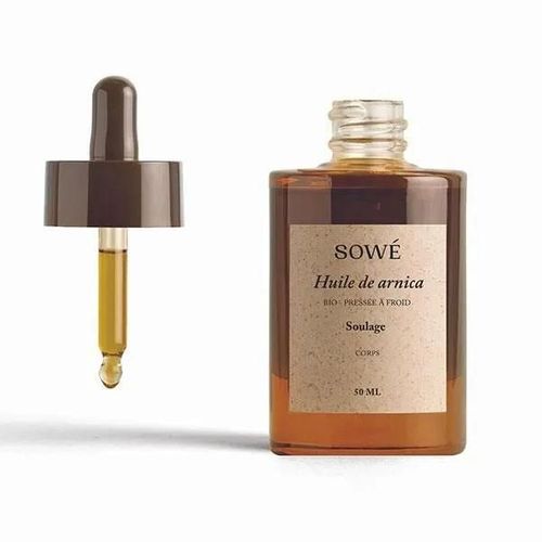 Huile D'arnica Bio - Sowé - 50ml - Apaise Et Régénère La Peau - Stimule La Circulation Sanguine 
