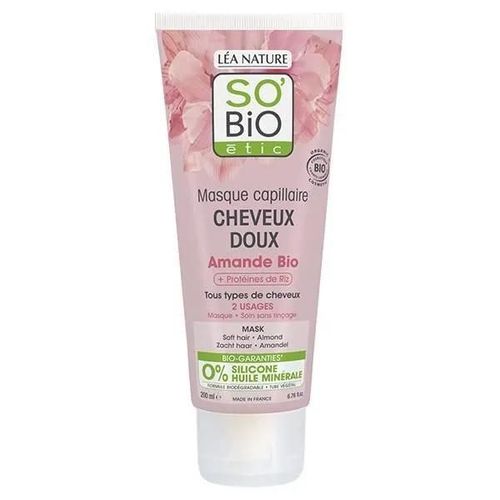 So'bio Étic Masque Crème Cheveux Doux Amande Bio 200ml 