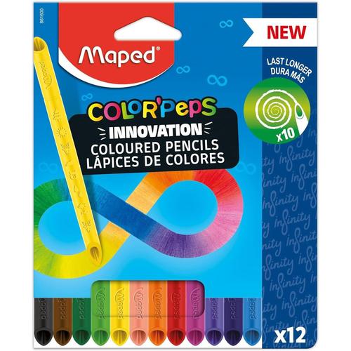 Maped Crayon De Couleur Color'peps Infinity, Pochette De 12