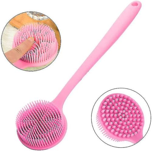 Brosse De Corps En Silicone, Brosse De Bain À Long Manche, Brosse De Douche Ultra Douce 