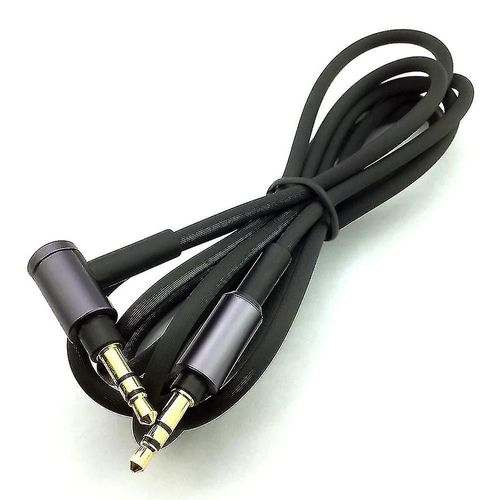 Pour Wh-1000 Xm2 Xm3 Xm4 H900n H800 Casque Câble audio 3,5 mm, 1,5 m / 4,9 pieds de long (noir sans microphone)
