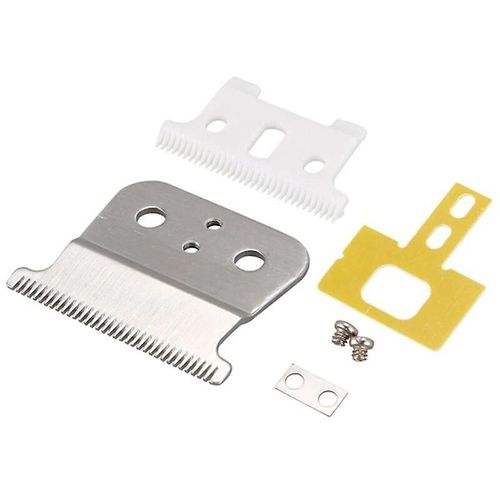 Lame T Outliner compatible argent Lame T Outliner compatible Andis, lame de remplacement Andis Gtx compatible, lame T blanche + lame en acier argent