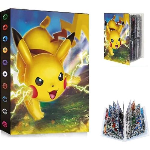 Ln-Porte Carte Pour Pokemon, Classeur Carte Pour Pokemon Cartes, Album De Cartes Gx Vmax, Cahier Range Carte, 30 Pages Capacit De 240 Carte