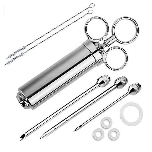 Kit de seringue d¿injecteur de viande Turquie Baster Seringue alimentaire pour barbecue, cuisson