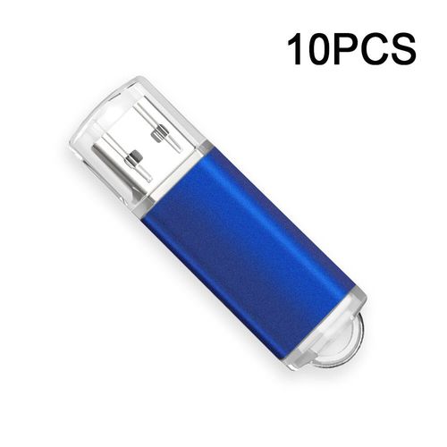 Clé USB 2.0,16 Go,32 Go,64 Go,128 Go,1 Go,2 Go,4 Go,8 Go,10 pièces/lot - Type BlueX10PCS-128MBX10PCS #B