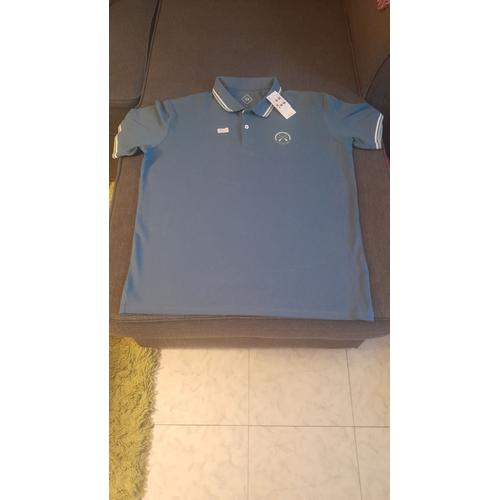 Polos Tex Homme Taille L Bleu Clair