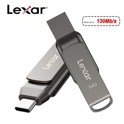 Lexar-Clé usb 128 vopec,support à mémoire de 32gb 64gb 3.1 gb 256gb,lecteur flash,mini disque u,stylo lecteur métallique,pour téléphone de bureau - Type D400-128G