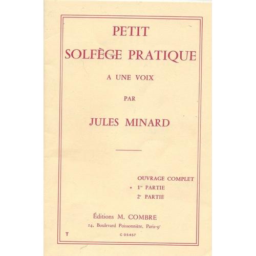 Petit Solfège Pratique À Une Voix - Vol. 1