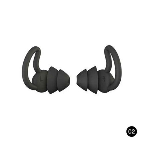 Bouchons D'oreille Anti-Bruit En Silicone Réutilisables,Réduction Sûre Du Bruit Pour Dormir,Course,Tir,Voyage - Type A-2 Layer Black #A 