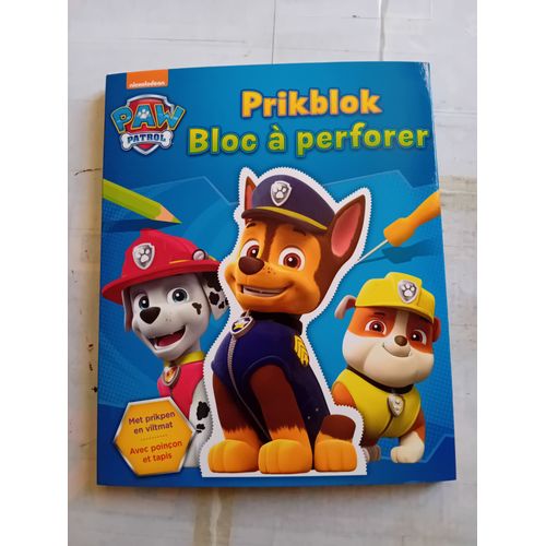 Bloc À Perforer Paw Patrol, Avec Poinçon Et Tapis Inclus