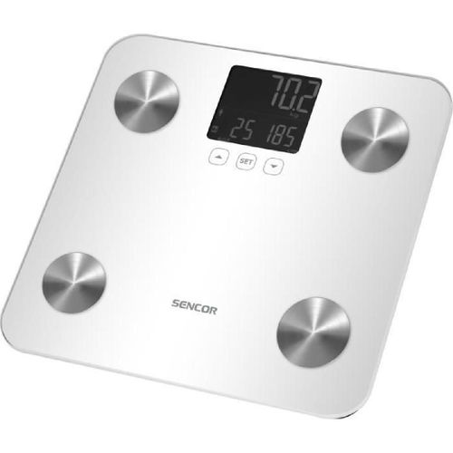 Balance Pese-Personne - Sencor - Sbs 6025wh - Ecran Lcd - Blanc