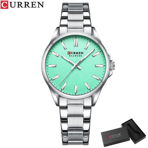 Istro Ren-Montre Classique Avec Bracelet En Acier Inoxydable Pour Femme,Montre-Bracelet À Quartz,Mains Shoes,Simple,Affaires,Mode - Type Silver Lake Box