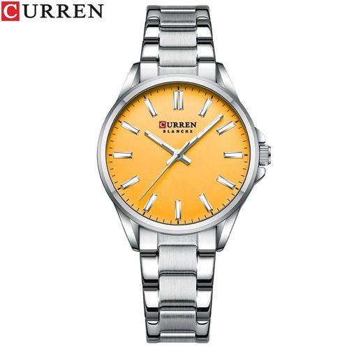 Istro Ren-Montre Classique Avec Bracelet En Acier Inoxydable Pour Femme,Montre-Bracelet À Quartz,Mains Shoes,Simple,Affaires,Mode - Type Silver Yellow