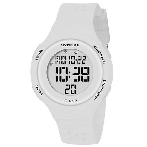 Montre De Sport Numérique Led Pour Femme,Multifonction,Alarme,Chronographe,Étanche,Rétroéclairage,Montres Carrées Pour Femme - Type White Watch