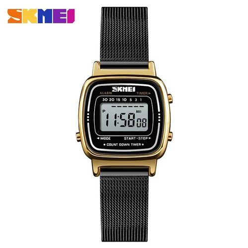 Skmei-Montre Électronique Étanche Pour Femme,Montre-Bracelet Numérique,Montres Pour Femme,Petit Reloj,Marque De Luxe,Mode Sport,1252 - Type New Belt Black
